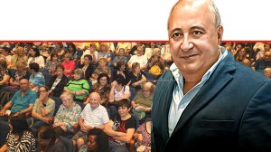 סגן ראש העיר ומחזיק תיק האזרחים הוותיקים בעיר חדרה מר רומן גישר, חודש ההוקרה (נובמבר) במלאות שני עשורים לפעילות | צילום: דוברות עיריית חדרה | עיבוד: Photolab | עיבוד צילום: שולי סונגו©