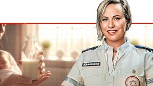 ד"ר שרון ברנסבורג-צברי מנהלת בנק הלאומי לחלב אם של מגן דוד אדום (מד”א) ברקע: חלב אם | בינה מלאכותית של Gemini Google | עיבוד: Photolab | עיבוד צילום: שולי סונגו©