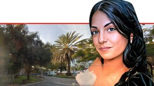 שירלי יהודה ז”ל, נרצחת ב”גינת לנדס” בתל אביב ב-21 בינואר 2025, על ידי תושב העיר אורן דנן | צילום מפת גוגל | בינה מלאכותית, 123rf-com | עיבוד: Photolab | עיבוד צילום: שולי סונגו ©