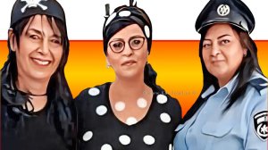 שלוש עובדות מ-גן בימבה בעיר חולון המנהלת מלכה מלול ושתי הסייעות אליזה כהן צמח ונור שילוח | צילום:גן בימבה | עיבוד: Photolab | עיבוד צילום: שולי סונגו©