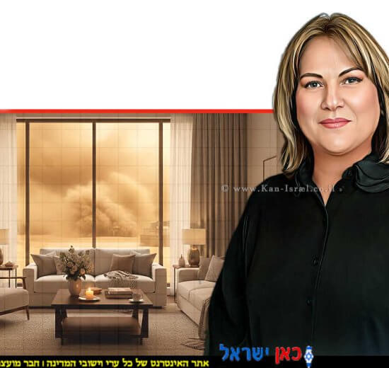 ד"ר לבנה קורדובה ממונה על המערך הארצי לניטור אוויר באגף איכות אוויר ושינוי אקלים במשרד להגנת הסביבה | הרקע: מבט מהבית לאובך מחוץ הבית | צילום: שלומי אמסלם, לע"מ | הדמייה של בינה מלאכותית של Gemini Google | עיבוד צילום: שולי סונגו©