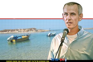 מנכ"ל רשות מקרקעי ישראל רמ"י יעקב קוינט רקע: חוף דור, התמונה נוצרה על Google AI צילום איתי פורטיס | עיבוד: Photolab | עיבוד צילום: שולי סונגו©