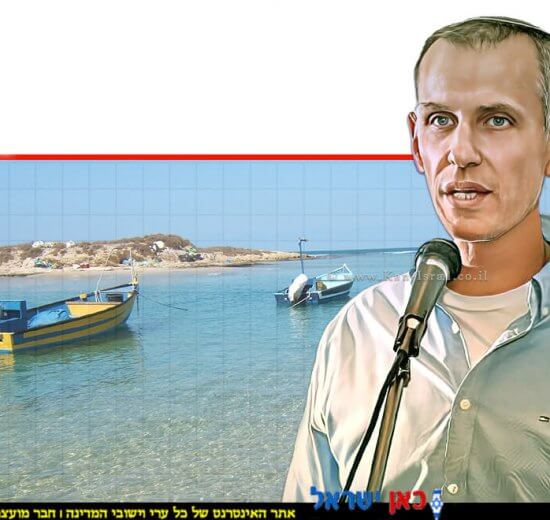 מנכ"ל רשות מקרקעי ישראל רמ"י יעקב קוינט רקע: חוף דור, התמונה נוצרה על Google AI צילום איתי פורטיס | עיבוד: Photolab | עיבוד צילום: שולי סונגו©