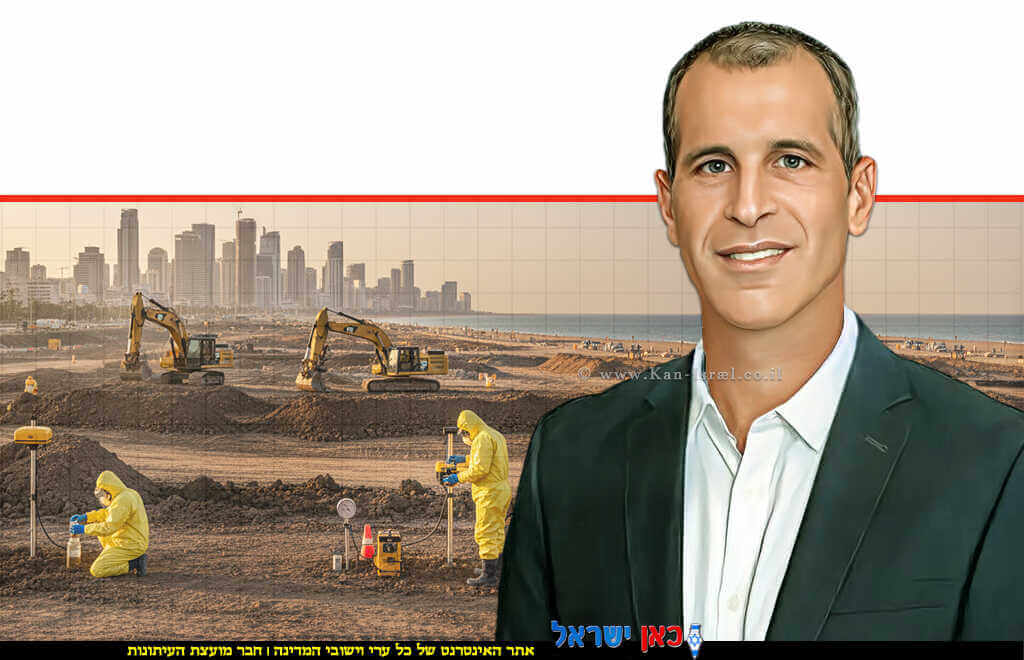 אבי חיים, סמנכ"ל בכיר במשרד להגנת הסביבה. הדמיה: אתר בנייה ודחפורים בשטח שדה דב על רקע קו החוף של תל אביב | הדמייה של בינה מלאכותית של Gemini Google | עיבוד: Photolab שולי סונגו © אבי חיים, סמנכ"ל בכיר במשרד להגנת הסביבה. הדמיה: אתר בנייה ודחפורים בשטח שדה דב על רקע קו החוף של תל אביב | הדמייה של בינה מלאכותית של Gemini Google | עיבוד: Photolab שולי סונגו ©