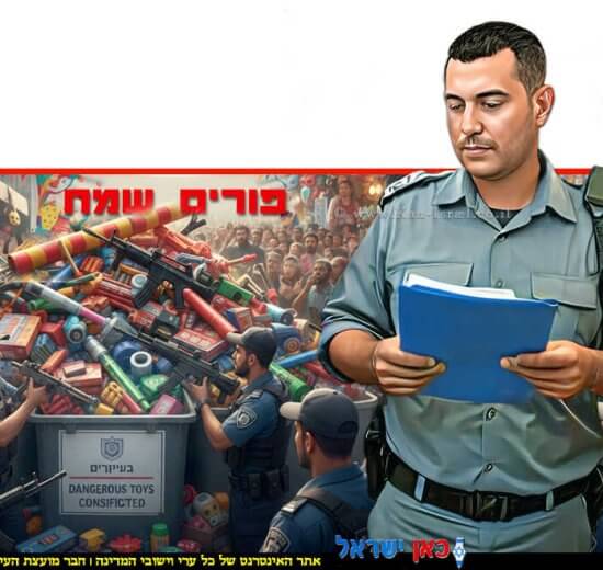 פקח עירוני במבצע אכיפה ארצי נגד פצצות מתקתקות "הצעצועים" שהופכים לכלי נשק | צילום: משרד הכלכלה, Shutterstock | צילום: Gemini Google | עיבוד: שולי סונגו ©