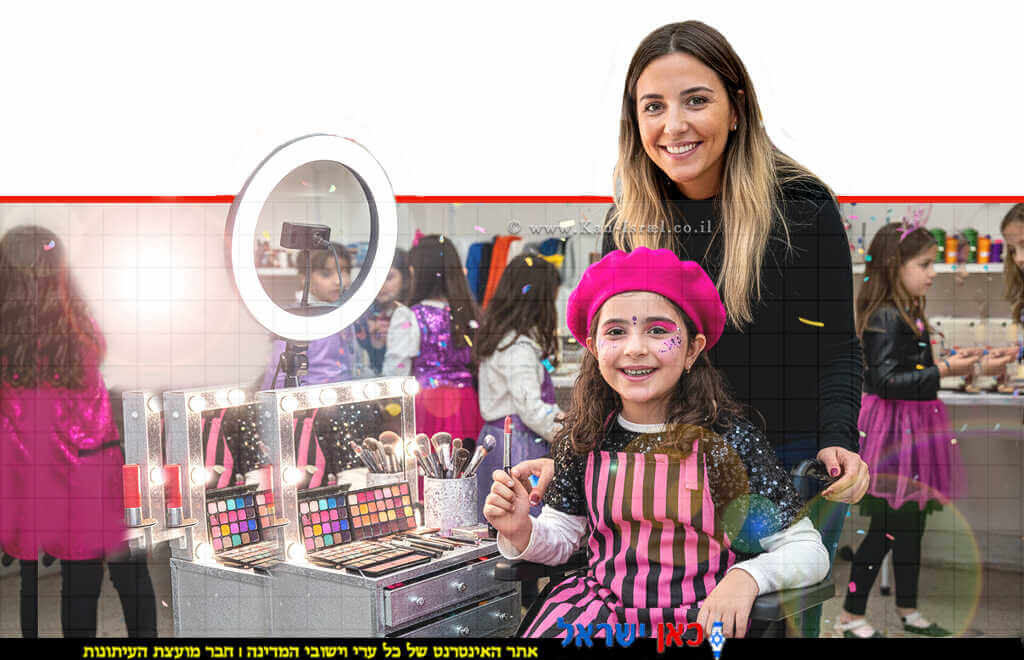 הדמייה של תמר, שזכתה לראות את חלומה - הופך למציאות בעיצב עבורה תחפושת מרהיבה של מאפרת מקצועית | הדמייה של בינה מלאכותית של Gemini Google | עיבוד: שולי סונגו © 