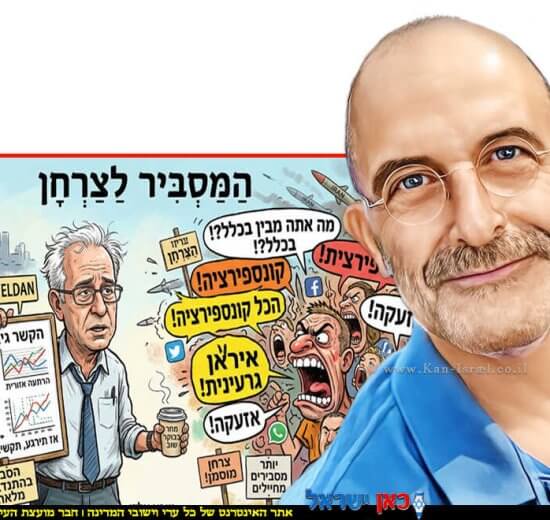 הטור האישי של עו”ד גיורא אלדן ברקע: “המסביר לצרחן” המומחים למסבירי הפקע"ר קריקטורה של גיורא אלדן באמצעות הדמייה Gemini Google | עיבוד: Photolab שולי סונגו ©