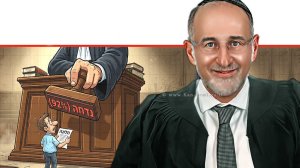 שופט בדימוס אשר קולה נציב תלונות הציבור על השופטים בדו"ח לשנים 24-25 קובע זינוק במספר התלונות על שופטים | הדמייה בצילום: Gemini Google | עיבוד: Photolab שולי סונגו ©
