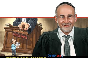 שופט בדימוס אשר קולה נציב תלונות הציבור על השופטים בדו"ח לשנים 24-25 קובע זינוק במספר התלונות על שופטים | הדמייה בצילום: Gemini Google | עיבוד: Photolab שולי סונגו ©