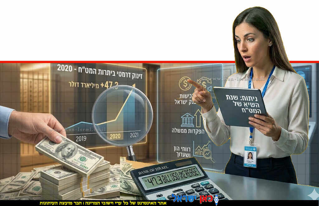 קופת החיסכון של המדינה מתפקעת: יתרות המט”ח הגיעו לשיא היסטורי | צילום: Gemini Google | עיבוד: Photolab שולי סונגו ©