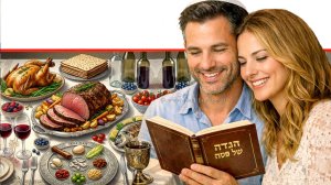 זוג מאושר מהתוצרת החקלאית ומניצחון החקלאות הישראלית לקראת ליל הסדר וימי החג השנה | הדמייה בצילום: Gemini Google | עיבוד: Photolab שולי סונגו ©