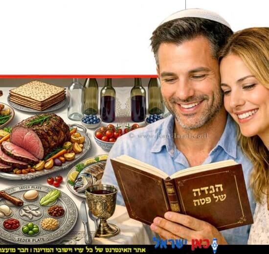 זוג מאושר מהתוצרת החקלאית ומניצחון החקלאות הישראלית לקראת ליל הסדר וימי החג השנה | הדמייה בצילום: Gemini Google | עיבוד: Photolab שולי סונגו ©
