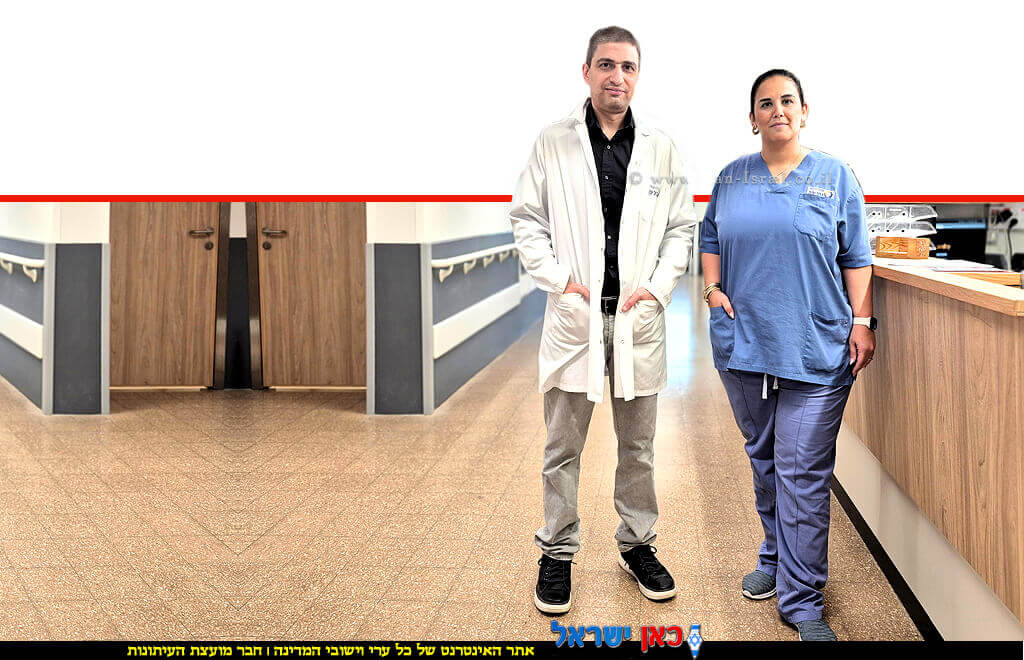 ד"ר חזי שמואלי וטלי אליתים אחות אחראית ביחידה לטיפול נמרץ לב בבית החולים "הלל יפה" | צילום: דוברות | עיבוד: Gemini Google | עיבוד צילום: שולי סונגו© ד"ר חזי שמואלי וטלי אליתים אחות אחראית ביחידה לטיפול נמרץ לב בבית החולים "הלל יפה" | צילום: דוברות | עיבוד: Gemini Google | עיבוד צילום: שולי סונגו©