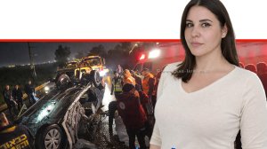 נהגת לילה סלאמה (בת כ-21) תושבת קלנסווה. כתב האישום של עבירת גרימת מוות ברשלנות | צילום: מד"א, משטרת ישראל | עיבוד ai Capilot | עיצוב: שולי סונגו©
