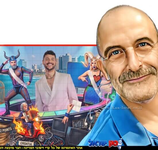 גיורא אלדן טור אישי על קרקס על במה מסתובבת: כך הפך האירוויזיון למיסה של היבשת הגוססת במרכז | עיבוד: Gemini Google | עיצוב: שולי סונגו©