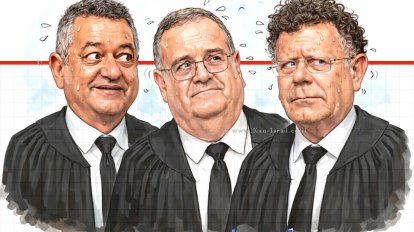 כב' השופטים הנשיא יצחק עמית, השופט חאלד כבוב והשופט יחיאל מאיר כשר בגין רמיסת קדושת השבת ומתן החלטות שיפוטיות בשבת | עיבוד ai :Capilot | עיצוב: שולי סונגו©