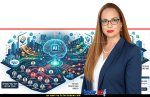 עו"ד שולי אבני שוהם, רשמת העמותות וראש רשות התאגידים | רקע: עידן השקיפות: בינה מלאכותית בשירות המגזר השלישי | הדמייה | עיבוד: Gemini Google | עיצוב: שולי סונגו©