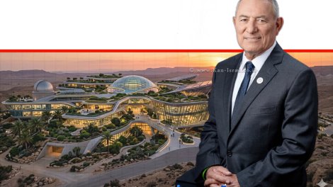 אלוף במיל' דורון אלמוג יו"ר הסוכנות היהודית חבל הצלה בהיקף של 20 מיליון ש"ח לעסקים בקו העימות וביישובי הצפון צילום: דודי סאלם - זוג הפקות | הדמייה | עיבוד: Gemini Google | עיצוב: שולי סונגו©