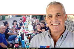 שלומי כהן, מנכ"ל ג'וינט-אשלים לרגל ה-4 ביוני, את "יום השכנים הבינלאומי" עם "שכנים" |צילום: אריק סולטן | עיבוד: AI | עיצוב: שולי סונגו©
