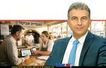 המפקח על הבנקים, בבנק ישראל מר דניאל חחיאשוילי; העסקים הקטנים תלויים בבנקים לקבלת מימון ברקע: עסק קטן מאפייה | הדמייה | עיבוד: Gemini Google | עיצוב: שולי סונגו©