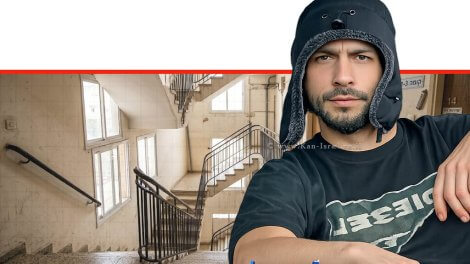 בן ארוסי, בן 35 מהעיר רמת גן, נאשם בגין תקיפה אכזרית של בת זוגו, מ.ש, שהזיקה לקורקינט שלו | עיבוד: Gemini Google | עיצוב: שולי סונגו©