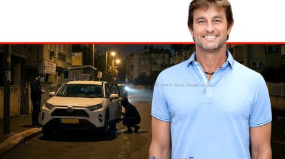 ניר שרצקי, מנכ"ל חברת איתוראן, ברקע פורצים בלילה ברחוב עירוני | עיבוד: Gemini Google | עיצוב: שולי סונגו©
