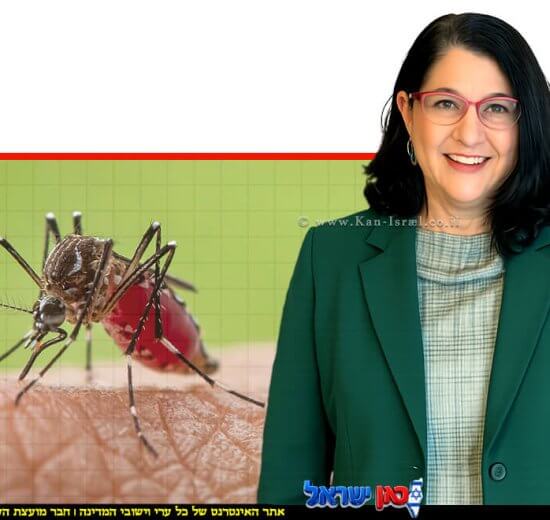 פרופ' סיגל סדצקי, ראש חטיבת בריאות הציבור במשרד הבריאות ברקע קדחת מערב הנילוס | עיבוד: Gemini Google | עיצוב: שולי סונגו©