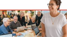 מנהלת תחום הבריאות באשכול גליל מערבי, הגב' פנינה מאירוביץ, גמלאים בשנות ה-60 וה-70 לחייהם | עיבוד: Gemini Google | עיצוב: שולי סונגו©