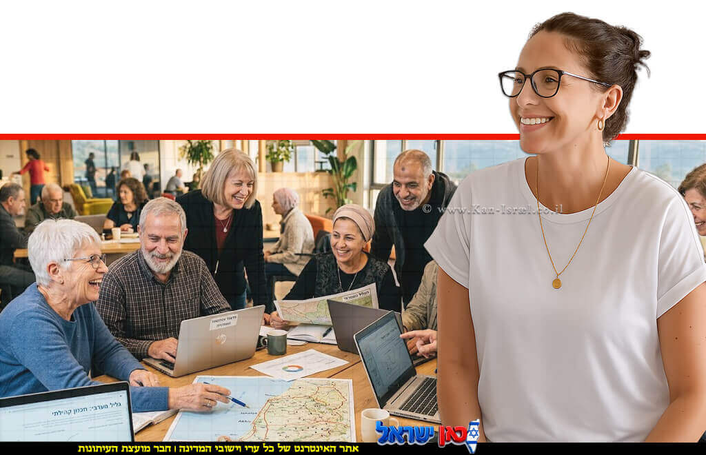 מנהלת תחום הבריאות באשכול גליל מערבי, הגב' פנינה מאירוביץ, גמלאים בשנות ה-60 וה-70 לחייהם | עיבוד: Gemini Google | עיצוב: שולי סונגו©