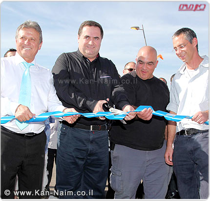חדרה: נחנך גשר אריאל שרון, בפרויקט הפרדה מפלסית המונע פקקים ותאונות דרכים