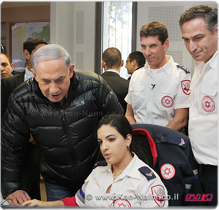 ראש הממשלה נתניהו, שיבח עובדי ומתנדבי מד