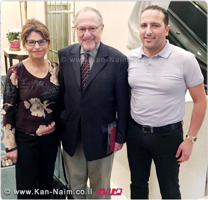 פרופ’ אלן דרשוביץ והגב’ דליה איציק בוועדה שתבחר מהלך ההסברה הישראלי הטוב ביותר