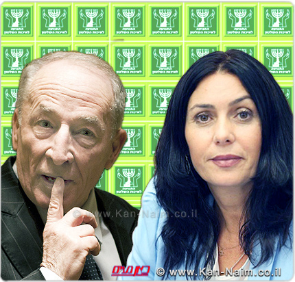 מירי רגב שרת התרבות ו-היועץ המשפטי לממשלה עורך דין יהודה וינשטיין | רקע: לוגו התנועה למען איכות השלטון בישראל מירי רגב שרת התרבות ו-היועץ המשפטי לממשלה עורך דין יהודה וינשטיין | רקע: לוגו התנועה למען איכות השלטון בישראל