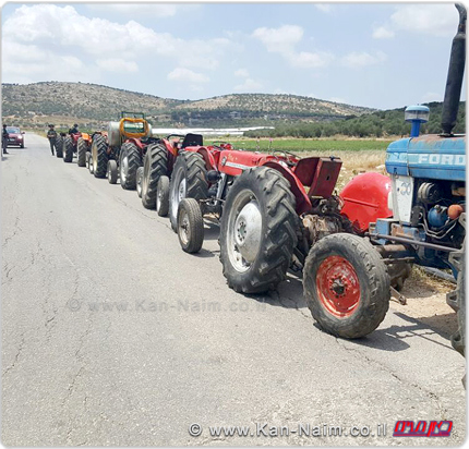 שני טרקטורים גנובים ותשעה מזויפים, נתפסו על ידי לוחמי משמר הגבול של משטרת ישראל