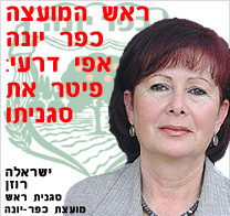 ראש מועצת כפר יונה אפי דרעי פיטר את סגניתו
